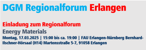 Towards entry "DGM Regionalforum Erlangen 2025"