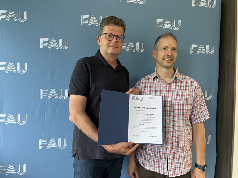 Successful habilitation: Dr. rer. nat. habil. Frank Wendler